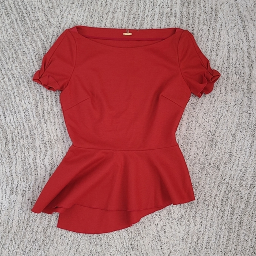 Elie Tahari peplum top